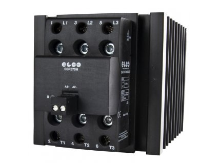 SSR370H 40600AS 40A SSR 3 fazove polovodicove rele s chladicom art 600655 ovl 24VDC 4 32V