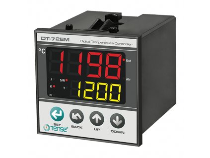 regulator teploty DT 72EM do panelu pre ohrev aj chladenie 72x72mm 1xrele 1xSSR