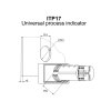 itp17 montaz univerzalny 3 farebny zobrazovac do otvoru 22mm