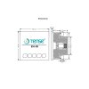 EM 08 rozmery trojfazovy multimeter a elektromer na panel, 5 riadkovy LED zobrazovac