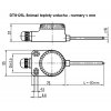 DTS125L Snímač teplot vzduchu Pt100 rozmery