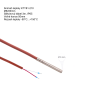 Snimac teploty KTY81 210 Ø6x50mm, silikon kabel 3m 2w Art KTY812106X50X3MSIL2W