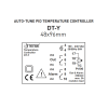 DT Y schema zapojenia - regulátor teploty do panelu 48 96mm vstup RTD Pt100, TC J,K,T,S,R, PID