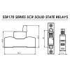 SSR170 25240AS rozmery jednofazove SSR rele bez chladica