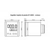rozmery panelovy regulator teploty DT 48EM vystup 1x rele 1xSSR