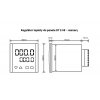 rozmery panelovy regulator teploty DTZ 48 vystup 2x 2A rele