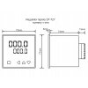 rozmery panelovy regulator teploty DT 72Y vystup 2x 2A rele