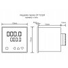rozmery panelovy regulator teploty DT 72EM vystup 2x 2A rele