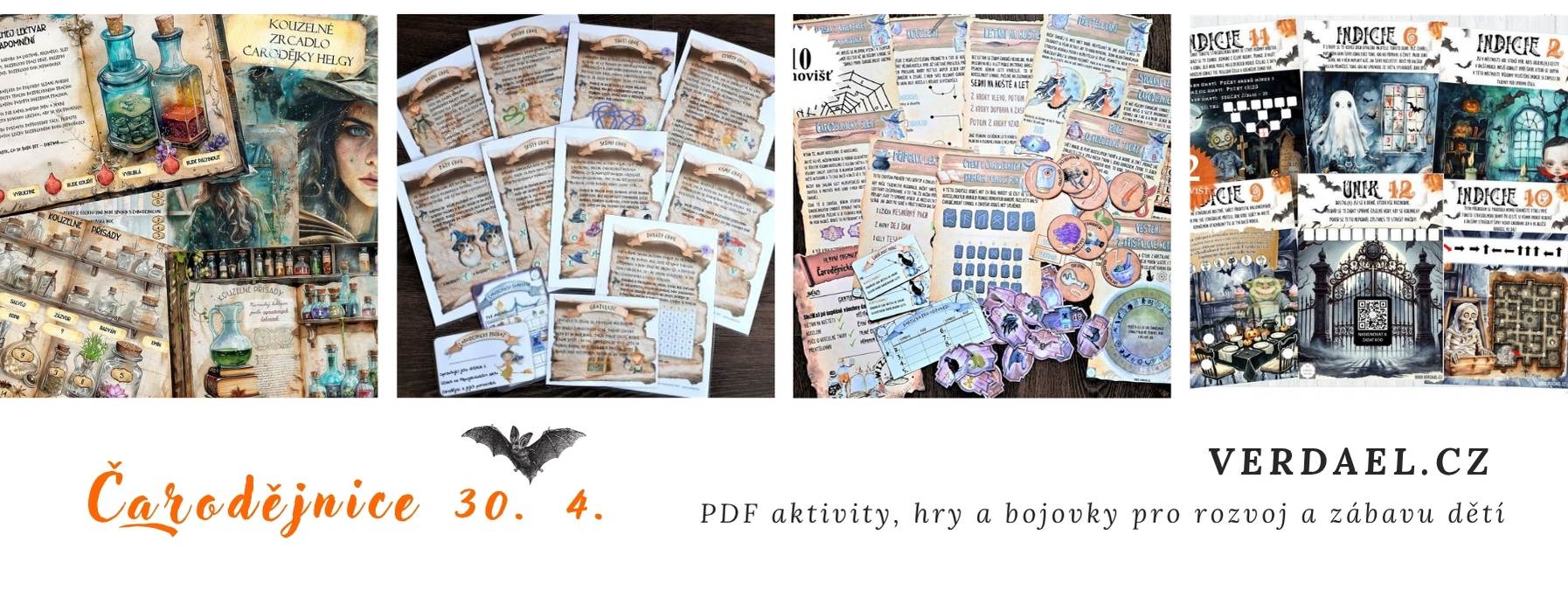 čarodějnické materiály - bojovky a stezky