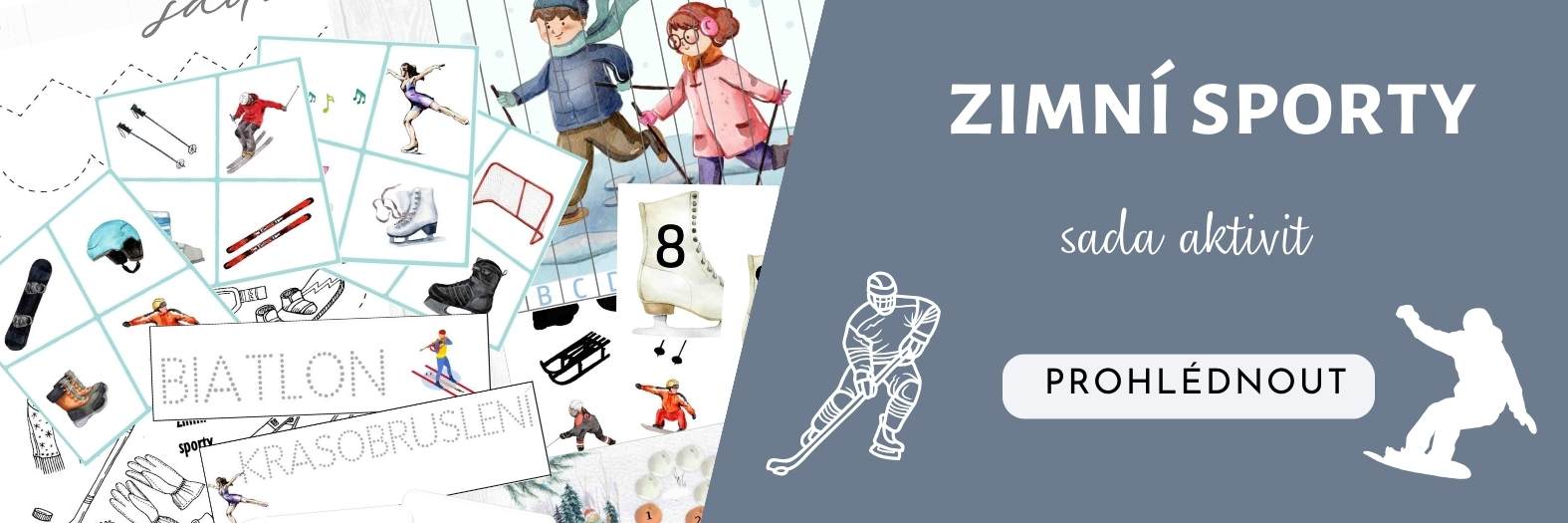 SADA aktivit zimní sporty vzdělávací aktivity pro děti