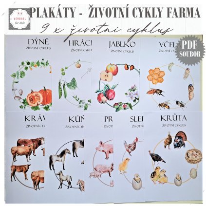 životní cykly FARMA PLAKÁTY