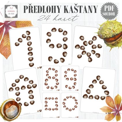 skladani kastany predlohy pro deti 24karet