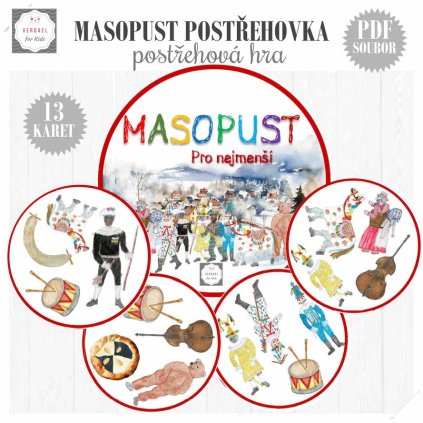masopust postrehova hra pro deti verdael