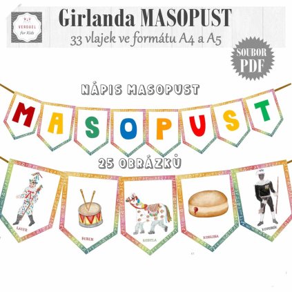 girlanda Masopust verdael