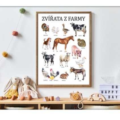 zvirata z farmy plakat na zed2