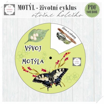 motýl kolečko