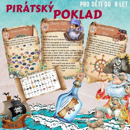 pirátská bojovka poklad hra na ven pro deti