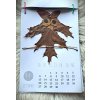 kalendar k dotvoreni podzimni sova z podzimniho listi