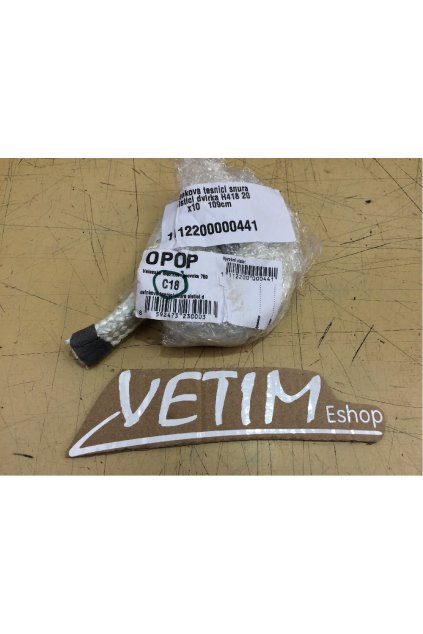 H 418V šňůra 2x1cm čistících dvířek 109cm