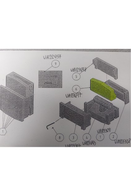 U32 5-7čl. U38-U68 5čl. vyzdívka horní přední v.č.24870