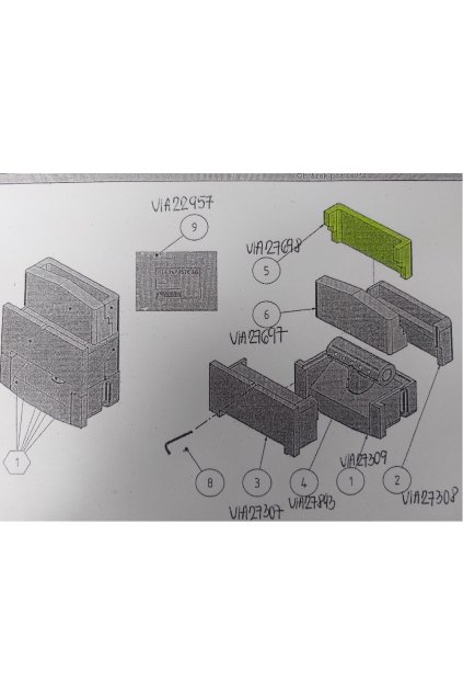 U32 5-7čl. U38-U68 5čl. vyzdívka horní zadní v.č.24871
