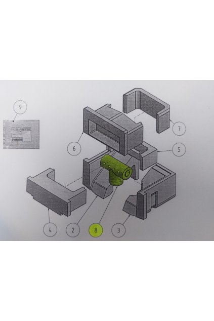 U38-U68 6-9čl. tryska keramická velká průměr 74mm