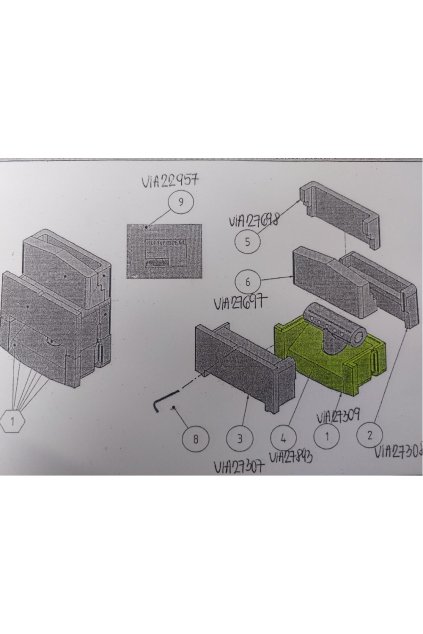 U32 5-6 článekG, 6-7 článek, U38-68 5 článek VYZDÍVKA SPODNÍ DÍL