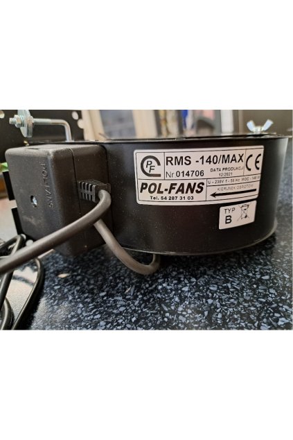 KOVARSON ventilátor RMS-140/MAX 230V 50Hz 140W plechový