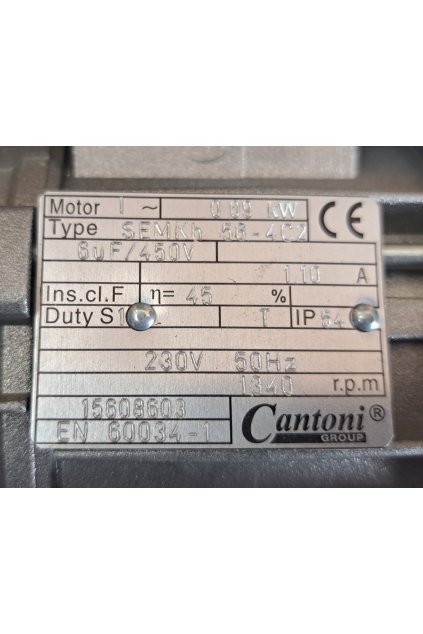 PŘEVODOVKA S MOTOREM SEMKh 56-4C2-1660 pro střižný kolík (šnek FDA925)