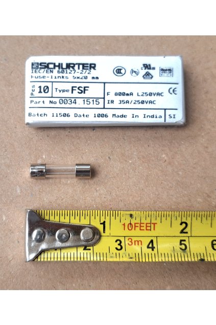 FANDA pojistka zapalování hořáku 6,3A  25S/32S /GREEM ECO THERM/