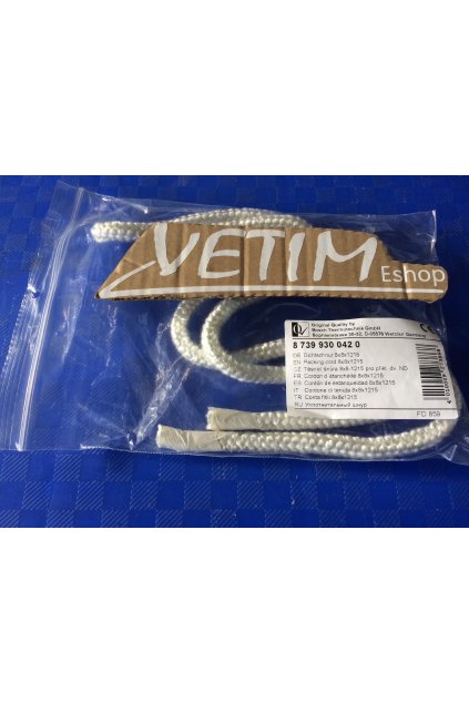 FB těsnící šňůra 8x8 přikládacích dvířek 0420