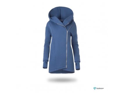 Fun2bemum plaszcz do noszenia dzieci w chuscie Kaya babywearing coat maternity jeans blue niebieski 800x800