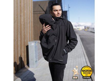 Fun2bemum babywearing softshell jacket for dad Elbrus kurtka do noszenia dzieci dla taty 2