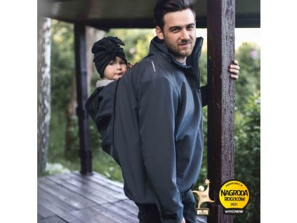 Fun2bemum babywearing softshell jacket for dad Elbrus kurtka do noszenia dzieci dla taty 4