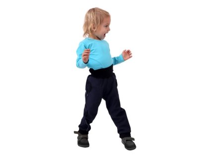 2ee4d63614fc4a1253e4fdea3ed7ead7 detske softshellove kalhoty s regulaci pasu tmave modre