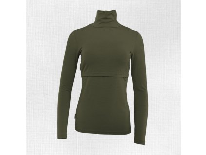 Damsky merino rolak dojciaci Borova olivova