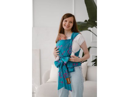 Nosítko Kavka Handy Pro Sakura Eucalyptus Tencel+slintáčky1
