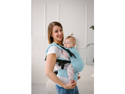 Nosítko Kavka Multi Age Pro Soft Blue Twill Bamboo+slintáčky2