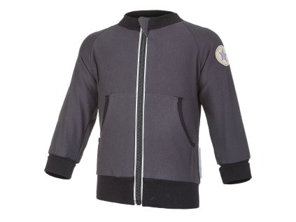 43542 mikina podsita rozepinaci outlast antracit pruh bilocerny