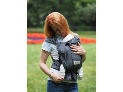 novorozenecke nositko storchenwiege wrapbabycarrier grafit