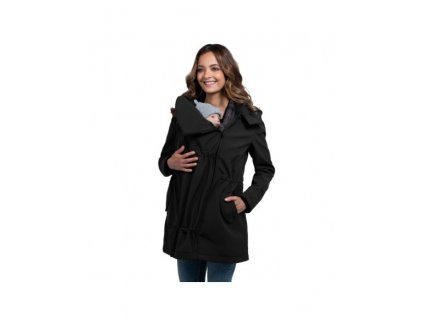 babywearing jacket wombat shell black (2)