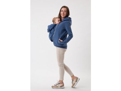 Fun2bemum babywearing sweatshirt Pola maternity bluza do noszenia ciazowa jeans blue niebieski 2