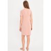 Koszula nocna ciazowa i do karmienia bambusowa Basic pudrowy roz (2)