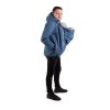 Fun2bemum babywearing softshell jacket for dads kurtka dla taty indigo melange 3