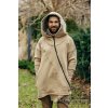 Asymmetrical Hoodie Beige with Jurassic Park Ice Desert16