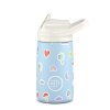 Dětská nerezová termoláhev COOL BOTTLES Kiddie Rainbow Clouds 350ml 3D2