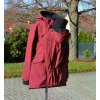 Softshellový kabát přední nošení odepínací beránek bordó4