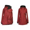 Softshellový kabát přední nošení odepínací beránek bordó1