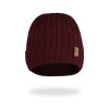 Merino čepice pro dospělé Burgundy2