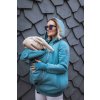 Fun2bemum babywearing sweatshirt maternity Pola bluza ciazowa do noszenia dzieci brudna mieta dust mint 3 scaled